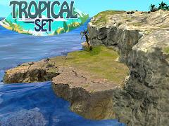 Tropical Set - Klippen und Felsen (V14NMS70087 )