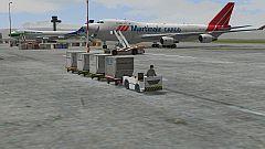 Airport Ausstattung Set (TUG, Cargo-Dolly, Luftfracht-Container) (V14NRP10296 )