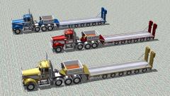 KenworthW900_ThreeDrive + Tieflader-6 Achsen Sparset (V14NRS50061 )