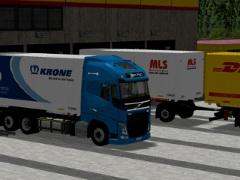 BDF Volvo FH16 2012 mit Wechselbr&uuml;cken und Anh&auml;ngern - SET 1 (V14NTM10010 )