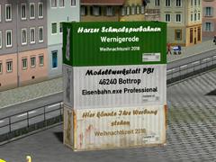 Container, Ladeg&uuml;ter f&uuml;r den Tragwagen RhB Sb-v mit Textfunktion (V15KPB10004 )