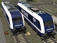 Dieselelektrische Lokomotiven - Siemens Eurorunner - METRANS (Set) (V15NAG30032 )
