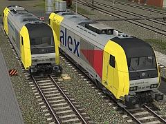 Dieselelektrische Lokomotiven - Siemens Eurorunner - Dispoloks Set 2 | ALEX u. Wiener Lokalbahnen AG  (V15NAG30034 )