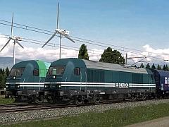 Dieselelektrische Lokomotiven - Siemens Eurorunner ER20 | animierte F&uuml;hrerst&auml;nde - ENERCON (Set) (V15NAG30057 )