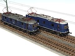  Baureihe E18 � Deutsche Bundesbahn | PAKET Epoche III/IV - kobaltblau | steuerbare F&uuml;hrerst&auml;nde  (V15NAG30059 )