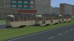 Strassenbahn Tatra T4D und B4D Meterspur Beige (V15NJS20215 )