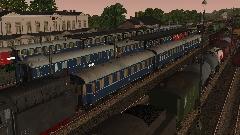 Reisezugwagen f�r den F-Zug der DB in EpIIIa, Set3 - Schnellzugwagen