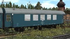 Bauzugwagen der DB auf Basis von dreiachsigen Umbauwagen Set4 � Aufenthaltswagen