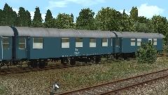 Bauzugwagen der DB auf Basis von dreiachsigen Umbauwagen Set5 � B�rowagen