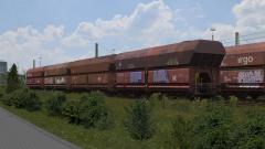 20 Selbstentladewagen der Bauart Falns 183 der DBAG (V15NTU10052 )