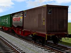 6-achsiger Containertragwagen Sggrss80 DBAG Ep.VI (V15NUG20021 )