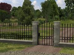 Schmiedeeiserne Z�une als Immobilien