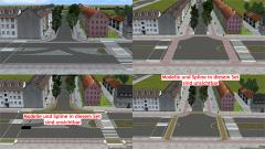 Sparset 1Spur-Stra&szlig;en mit Radwegen nach Berliner und holl&auml;ndischem Vorbild (V17NAS30010 )