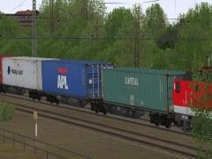 Zweiteilige Containertragwagen Typ Sggmrss 90 �BB