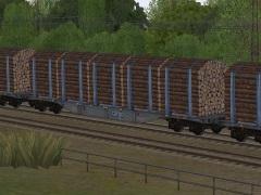 Holztransportwagen Typ Sgns/Sgnss Hupac/�BB/SBB