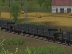 Vierachsige Flachwagen Typ Rs 684 DB