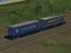 Zweiteiliger Taschentragwagen Typ Sdggmrss Nacco/Samskip (V60NDB10412 )