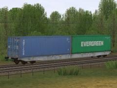 Vierachsiger Containertragwagen Typ Sggnss AAE (V60NDB10420 )