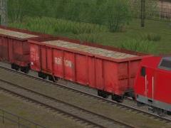 Vierachsige offene G�terwagen Typ Eaos-x075 DBAG