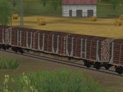 Vierachsiger Rungenwagen Typ Snps ERR Set2 (V60NDB10434 )
