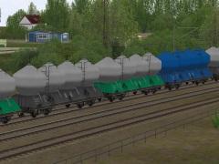 Vierachsiger Staubgutwagen Typ Uacs Set1 (V60NDB10438 )