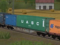 Vierachsiger Containertragwagen Sgns 692 DBAG (V60NDB10471 )