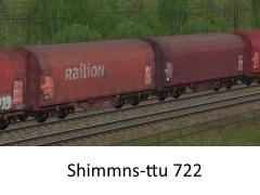 Planenwagen Typ Shimmns-ttu 722 DBAG Set1 (V60NDB10486 )