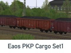 Vierachsige offene G&uuml;terwagen Typ Eaos PKP Cargo Set1 (V60NDB10496 )