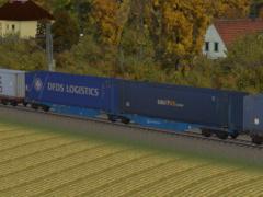 Zweiteiliger Containertragwagen Typ Sggmrss Eurowagon (V60NDB10542 )