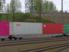 Vierachsiger Containertragwagen Typ Sggnss LIS (V60NDB10546 )