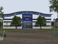 Logistikhallen zum Transportset Stra�e
