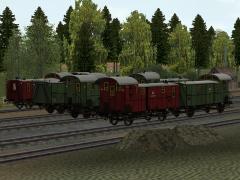 K.P.E.V. Personenzug-Gep�ckwagen, Pwi pr84 - Set 1