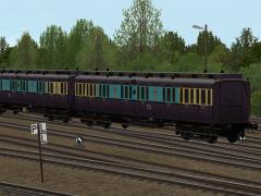 DRG - 2./3.Klasse Eilzugabteilwagen, Ruhr-Schnellverkehr, (A)BC4 pr-04 - Set 3 (V60NHB40082 )