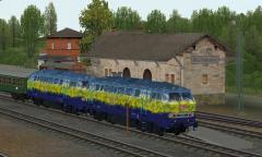 Lokomotiven 218 416-96 und 218 418-2 der DBAG von 1995 f�r den Touristikverkehr.