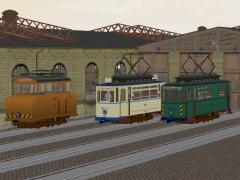 Arbeitstriebwagen der Chemnitzer Stra�enbahn mit TexEx		