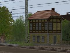Stellwerk in gelbem Klinker (V60NPW10444 )