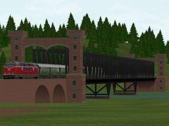 Stahlfachwerkbr�cken-Baukasten Set 7 - Tunnel, Galerien, Portale