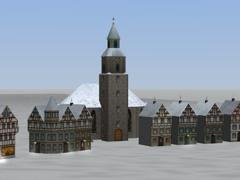 Altstadt Linden im Winter