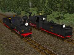 Brigadelok - D-Feldbahn-Tender-Lokomotive - 600 mm Set mit 5 Modellen
