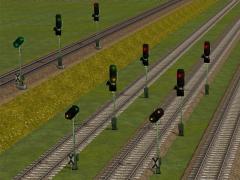 Ausfahrsignal der DB ab 1948, ohne Mastschild und Indusi (V70NRS30005 )