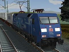 E-Lok 152 136 der DBAG in Epoche VI - Albatros-Express
