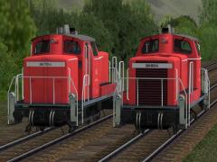 Dieselloks 360 der BR V60 in Epoche IV