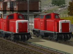 Dieselloks V100 der DBAG in Ep. V