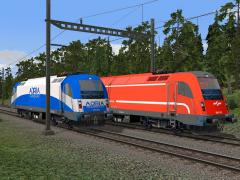 E-Loks Taurus Adria 1216 und SLO 541 101