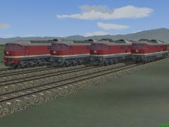 Dieselloks BR 130 der DR in EP IV