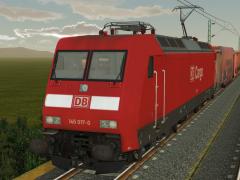 Elektrolokomotiven BR 145  der DB Cargo in Epoche V