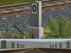 Kilometersteine f�r Hauptbahnen (120 Modelle)