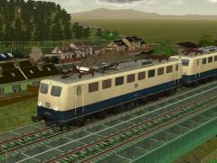 E-Loks BR 150 der DB ozeanblau-beige in Ep IV - Set 1