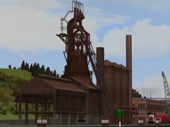 H�ttenwerk mit Hochofenanlage