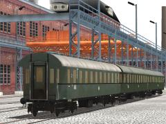 Erg�nzungsset 2: Hechtwagen und Ganzstahlwagen 2. Klasse der DB, Bauart 1926 und 1928 